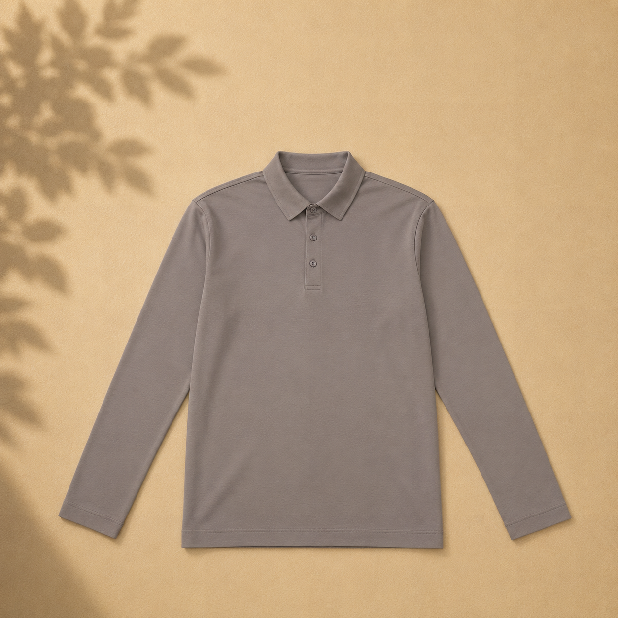 Brown/Grey Collared Sweatshirt