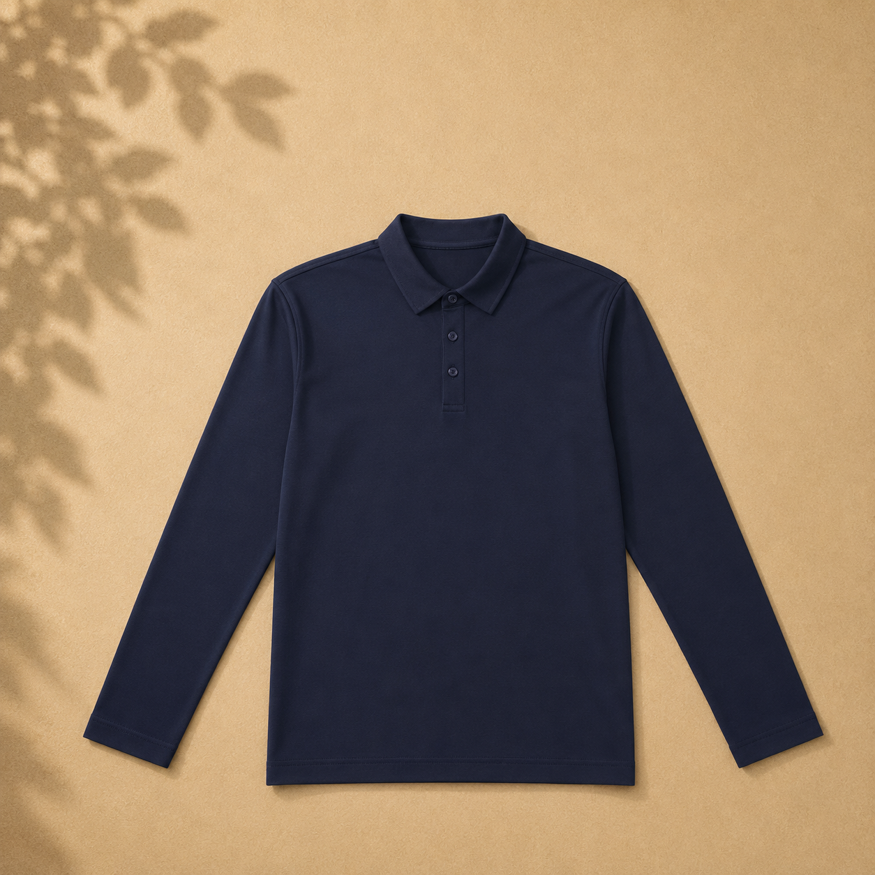 Navy Blue Collared Sweatshirt