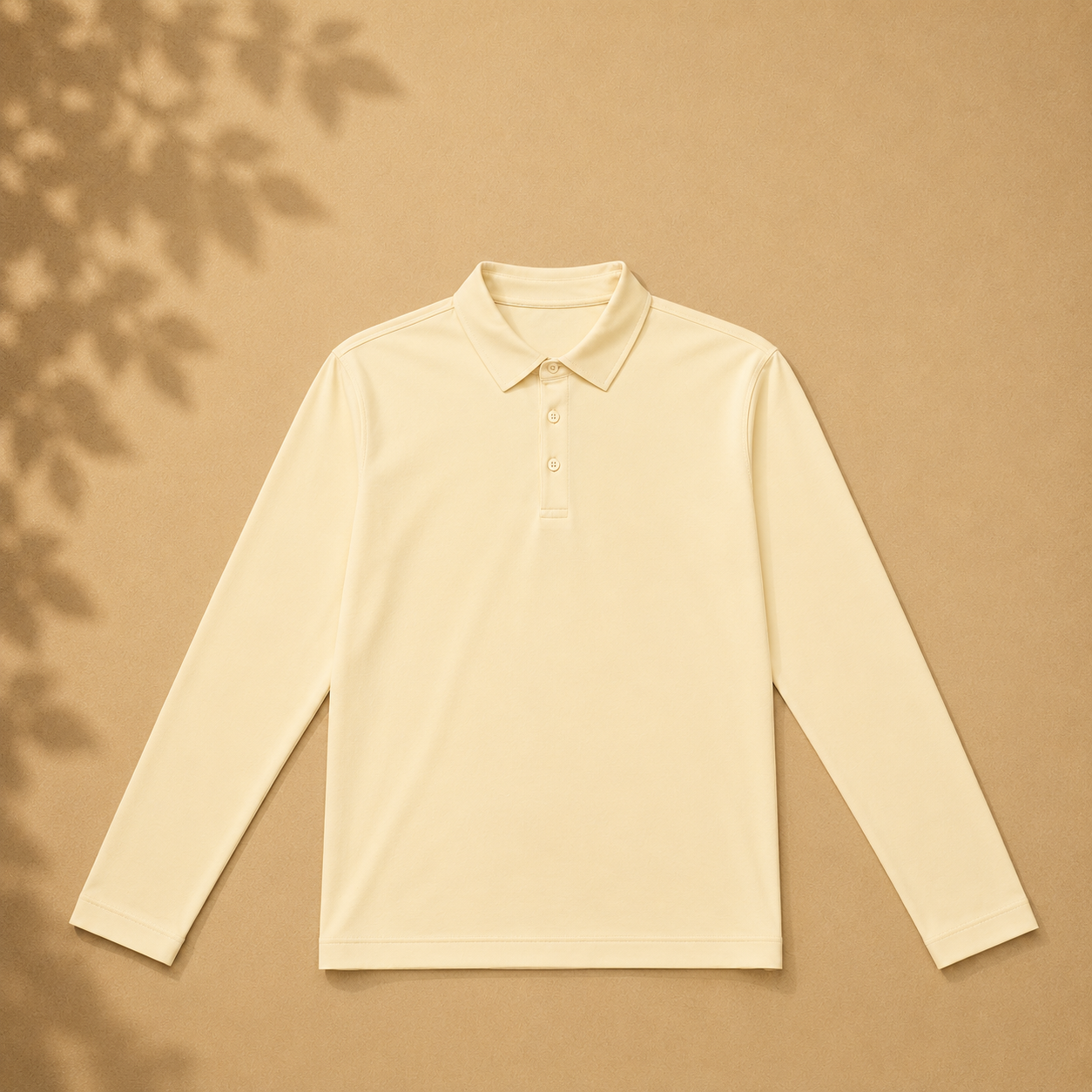 Cream Collared Sweatshirt