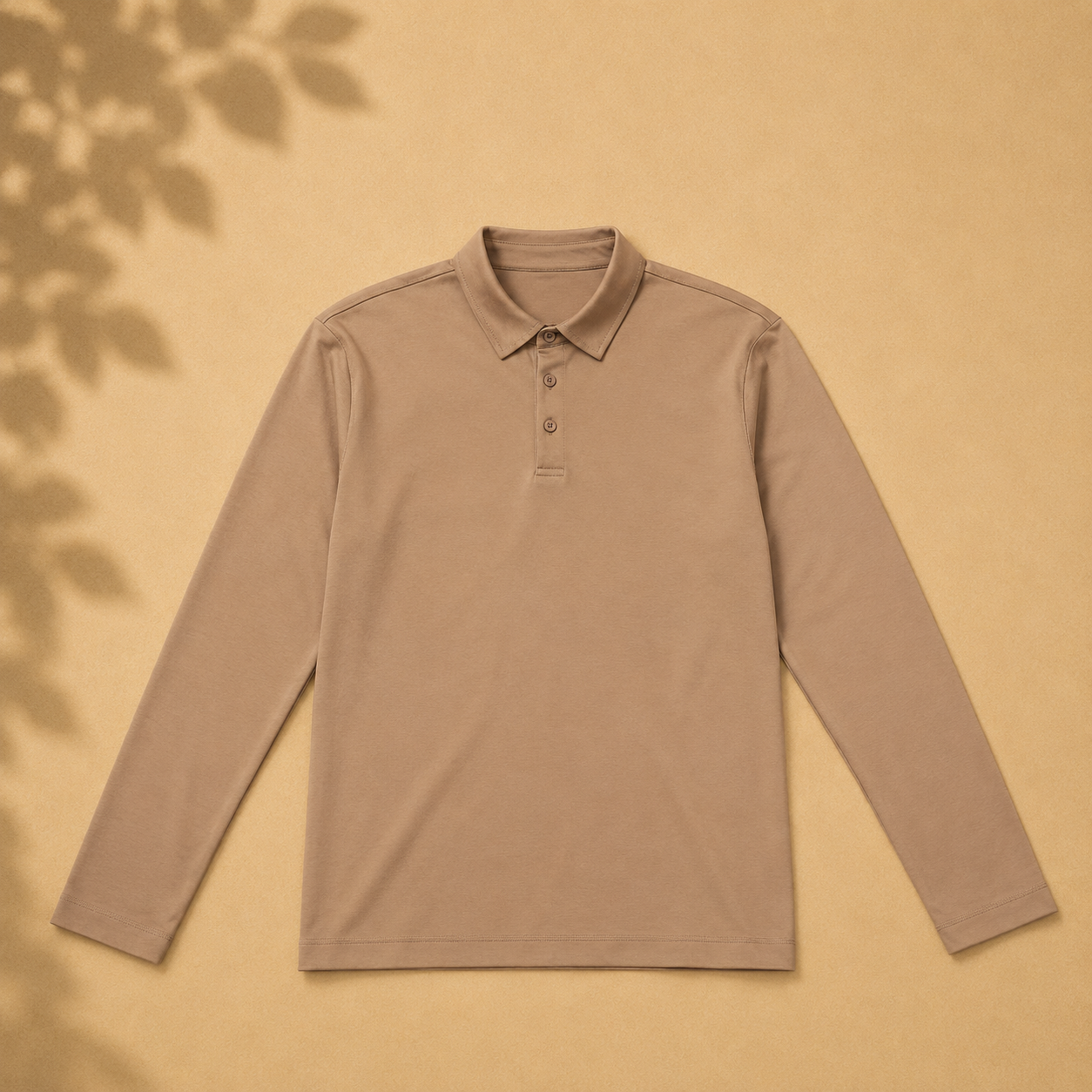 Brown Collared Sweatshirt