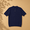 Navy Blue Collared Shirt