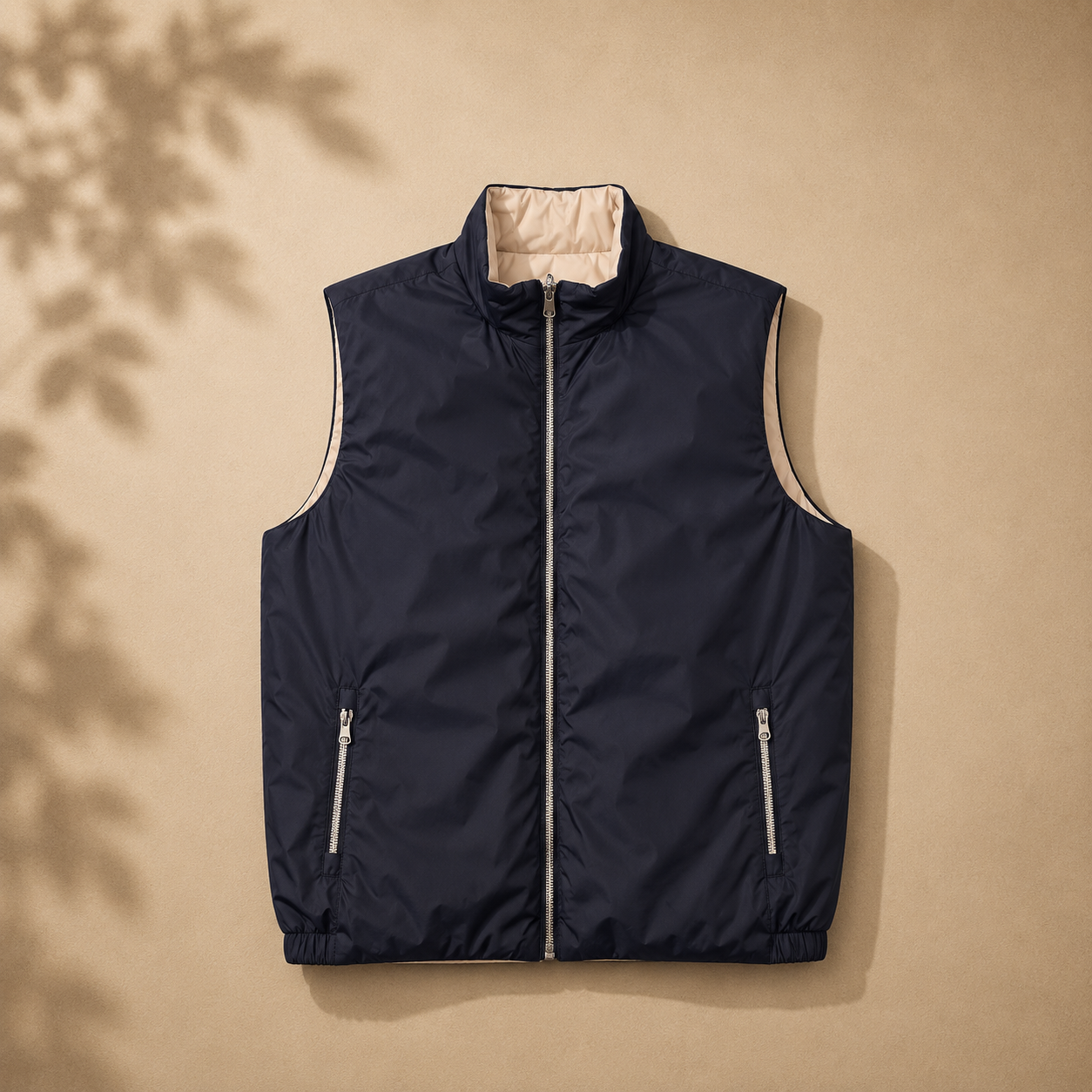 Black/Beige Vest