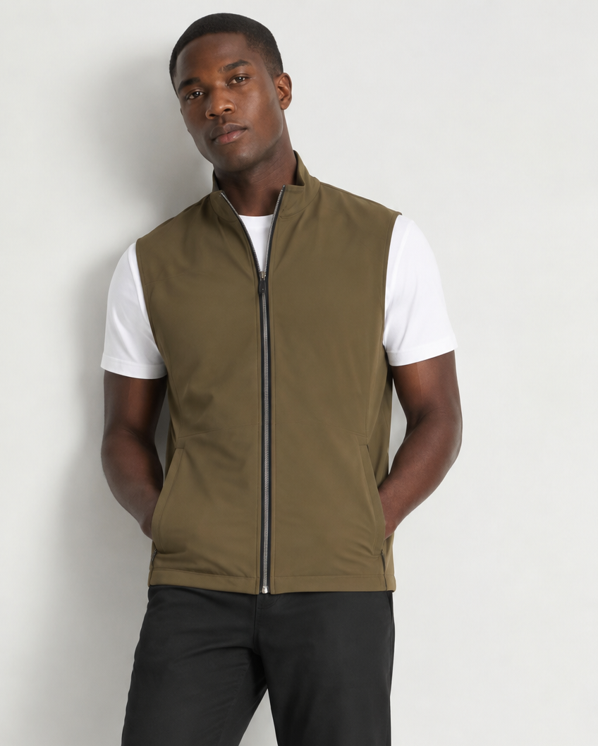 Reversible Black / Olive Gilet