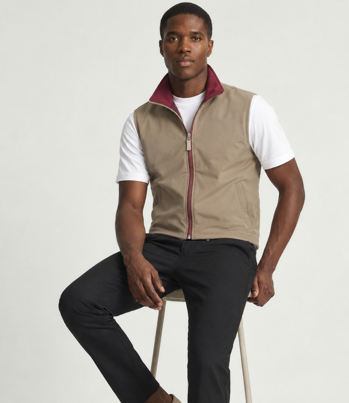 Reversible Burgundy / Falcon Gilet
