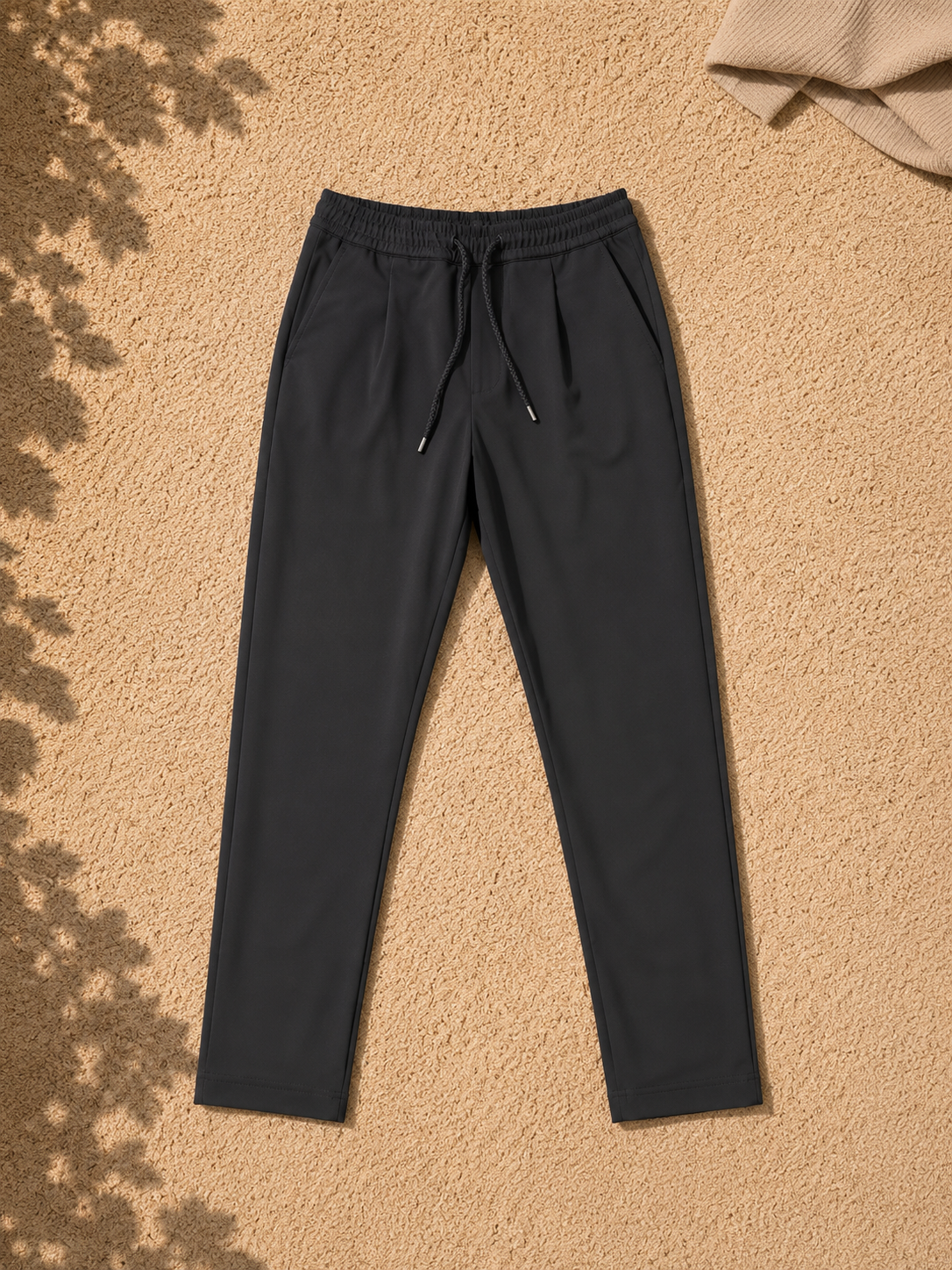 Slick black pants